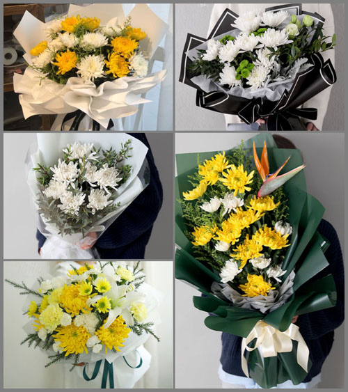 青海海东市平安区石灰窑乡红崖村白事花束代送